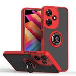 For Infinix Hot 30i Q Shadow 1 Series TPU + PC Phone Case with Ring(Red)