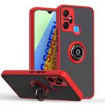 For Infinix Smart 6 Plus India Q Shadow 1 Series TPU + PC Phone Case with Ring(Red)