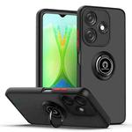 For Tecno Spark 10C Q Shadow 1 Series TPU + PC Phone Case with Ring(Black+Red)