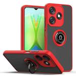 For Tecno Spark 10C Q Shadow 1 Series TPU + PC Phone Case with Ring(Red)