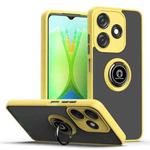 For Tecno Spark 10C Q Shadow 1 Series TPU + PC Phone Case with Ring(Yellow)