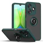 For Tecno Spark 10C Q Shadow 1 Series TPU + PC Phone Case with Ring(Dark Green)
