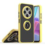 For Tecno Spark 30C Q Shadow 1 Series TPU + PC Phone Case with Ring(Yellow)