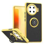 For Tecno Spark 20 Pro+ Q Shadow 1 Series TPU + PC Phone Case with Ring(Yellow)