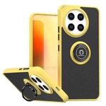 For Tecno Spark 30 Pro 4G Q Shadow 1 Series TPU + PC Phone Case with Ring(Yellow)