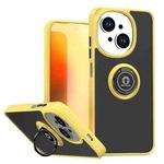 For Tecno Spark Go 1 / Go 2025 Q Shadow 1 Series TPU + PC Phone Case with Ring(Yellow)