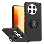 For Tecno Camon 30 4G Q Shadow 1 Series TPU + PC Phone Case with Ring(Black+Red)