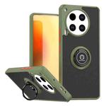 For Tecno Camon 30 4G Q Shadow 1 Series TPU + PC Phone Case with Ring(Army Green)