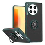 For Tecno Camon 30 4G Q Shadow 1 Series TPU + PC Phone Case with Ring(Dark Green)