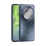 For vivo X200 Pro ABEEL Heat Dissipation Frosted MagSafe Phone Case with Lens Film(Dark Blue)