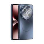 For vivo X200 Ultra ABEEL Heat Dissipation Frosted MagSafe Phone Case with Lens Film(Dark Blue)