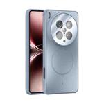 For vivo X200 Ultra ABEEL Heat Dissipation Frosted MagSafe Phone Case with Lens Film(Light Blue)