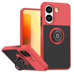 For ZTE Blade A34 / A54 Q Shadow 1 Series TPU + PC Phone Case with Ring(Red)