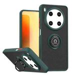 For ZTE Blade V70 Max Q Shadow 1 Series TPU + PC Phone Case with Ring(Dark Green)