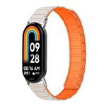 14mm xDfind I-shaped Magnetic Silicone Watch Band(Starlight Orange)