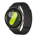 20mm xDfind I-shaped Magnetic Silicone Watch Band(Black)
