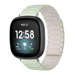 For Fitbit Versa 4 / 3 / Sense 2 / Sense xDfind I-shaped Magnetic Silicone Watch Band(Light Mint Starlight)