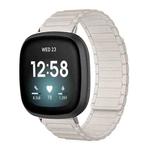 For Fitbit Versa 4 / 3 / Sense 2 / Sense xDfind I-shaped Magnetic Silicone Watch Band(Starlight)