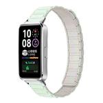 For Huawei Band 10 / 9 / 8 xDfind I-shaped Magnetic Silicone Watch Band(Light Mint Starlight)