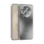 For Huawei Mate 70 ABEEL Heat Dissipation Frosted MagSafe Phone Case with Lens Film(Silver)