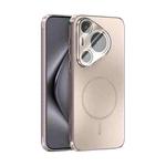 For Huawei Pura 70 Pro / 70 Pro+ ABEEL Heat Dissipation Frosted MagSafe Phone Case with Lens Film(Rose Gold)