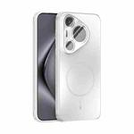 For Huawei Pura 70 Pro / 70 Pro+ ABEEL Heat Dissipation Frosted MagSafe Phone Case with Lens Film(White)