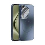 For Huawei Pura 70 Ultra ABEEL Heat Dissipation Frosted MagSafe Phone Case with Lens Film(Dark Blue)