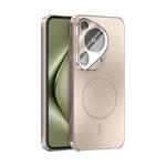 For Huawei Pura 70 Ultra ABEEL Heat Dissipation Frosted MagSafe Phone Case with Lens Film(Rose Gold)