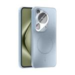 For Huawei Pura 70 Ultra ABEEL Heat Dissipation Frosted MagSafe Phone Case with Lens Film(Light Blue)