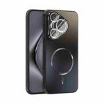 For Huawei Pura 70 ABEEL Heat Dissipation Frosted MagSafe Phone Case with Lens Film(Black)