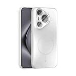 For Huawei Pura 70 ABEEL Heat Dissipation Frosted MagSafe Phone Case with Lens Film(White)