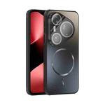 For Huawei Pura 80 Ultra 5G ABEEL Heat Dissipation Frosted MagSafe Phone Case with Lens Film(Black)
