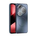 For Huawei Pura 80 Ultra 5G ABEEL Heat Dissipation Frosted MagSafe Phone Case with Lens Film(Dark Blue)