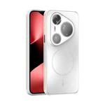 For Huawei Pura 80 Ultra 5G ABEEL Heat Dissipation Frosted MagSafe Phone Case with Lens Film(White)