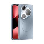 For Huawei Pura 80 Ultra 5G ABEEL Heat Dissipation Frosted MagSafe Phone Case with Lens Film(Light Blue)