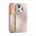 For Huawei Pura 80 5G ABEEL Heat Dissipation Frosted MagSafe Phone Case with Lens Film(Rose Gold)