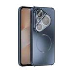 For Huawei Pura 80 Pro 5G / 80 Pro+ 5G ABEEL Heat Dissipation Frosted MagSafe Phone Case with Lens Film(Dark Blue)