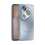 For Huawei Pura 80 Pro 5G / 80 Pro+ 5G ABEEL Heat Dissipation Frosted MagSafe Phone Case with Lens Film(Light Blue)