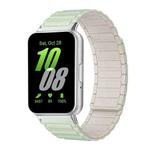 For Samsung Galaxy Fit3 SM-R390 xDfind I-shaped Magnetic Silicone Watch Band(Light Mint Starlight)