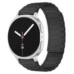 For Samsung Galaxy Watch8 / 8 Classic xDfind I-shaped Magnetic Silicone Watch Band(Black)