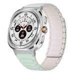 For Samsung Galaxy Watch Ultra / Ultra 2025 xDfind I-shaped Magnetic Silicone Watch Band(Light Mint Starlight)