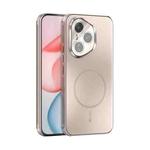 For Honor 400 Pro Global 160.8mm ABEEL Heat Dissipation Frosted MagSafe Phone Case with Lens Film(Rose Gold)