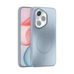 For Honor 400 Pro Global 160.8mm ABEEL Heat Dissipation Frosted MagSafe Phone Case with Lens Film(Light Blue)