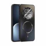 For Honor Magic7 Pro ABEEL Heat Dissipation Frosted MagSafe Phone Case with Lens Film(Black)