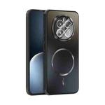 For Honor Magic7 ABEEL Heat Dissipation Frosted MagSafe Phone Case with Lens Film(Black)