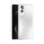 For Samsung Galaxy S25 Edge 5G ABEEL Heat Dissipation Frosted MagSafe Phone Case with Lens Film(White)