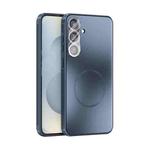 For Samsung Galaxy S25 5G ABEEL Heat Dissipation Frosted MagSafe Phone Case with Lens Film(Dark Blue)