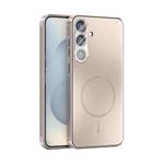 For Samsung Galaxy S25 5G ABEEL Heat Dissipation Frosted MagSafe Phone Case with Lens Film(Rose Gold)