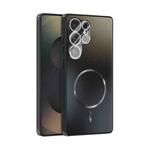 For Samsung Galaxy S25 Ultra 5G ABEEL Heat Dissipation Frosted MagSafe Phone Case with Lens Film(Black)