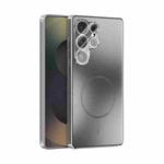 For Samsung Galaxy S25 Ultra 5G ABEEL Heat Dissipation Frosted MagSafe Phone Case with Lens Film(Silver)